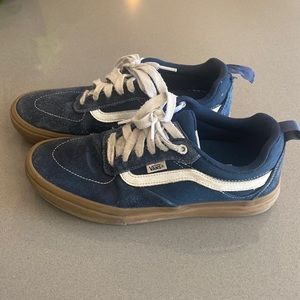 Vans size mens 8. Blue/white suede combo
